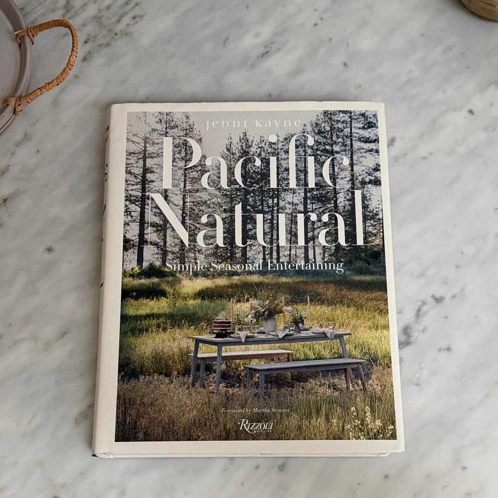 Jenni Kayne Pacific Natural Hardcover Coffee Table Book - White & Green Cover
